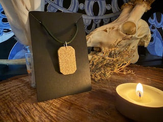 Colgante protector de CASCARILLA -Rectangular-